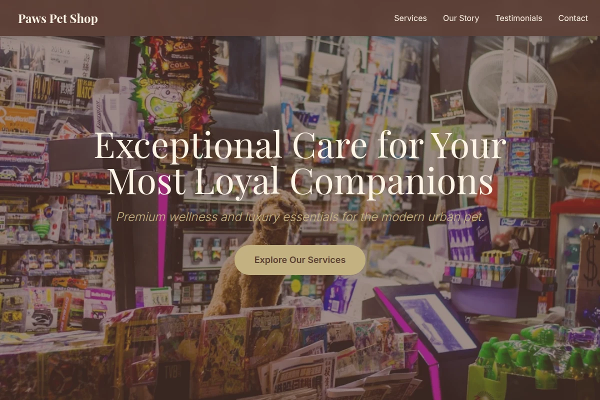 Paws Pet Shop